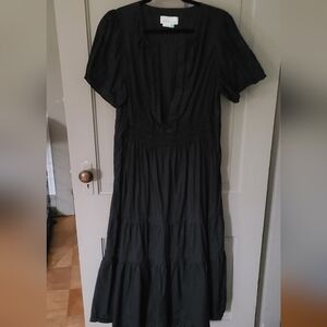 Anthropologie Black Maxi Dress